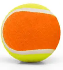 orange and yellow tennis ball